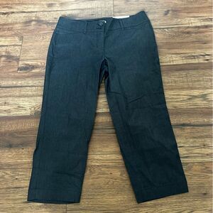 LOFT Original Crop Womens Pant Dark Blue Size 6 Petit NEW casual work basic